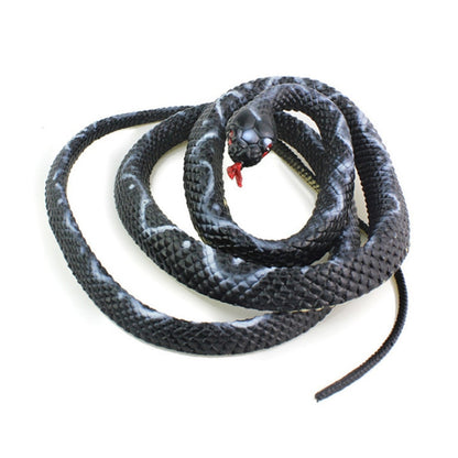 2 PIÈCES Boa Constrictor Jouet Astucieux Blague Simulation Serpent Effrayant, Jaune, Vert, Noir, Marron