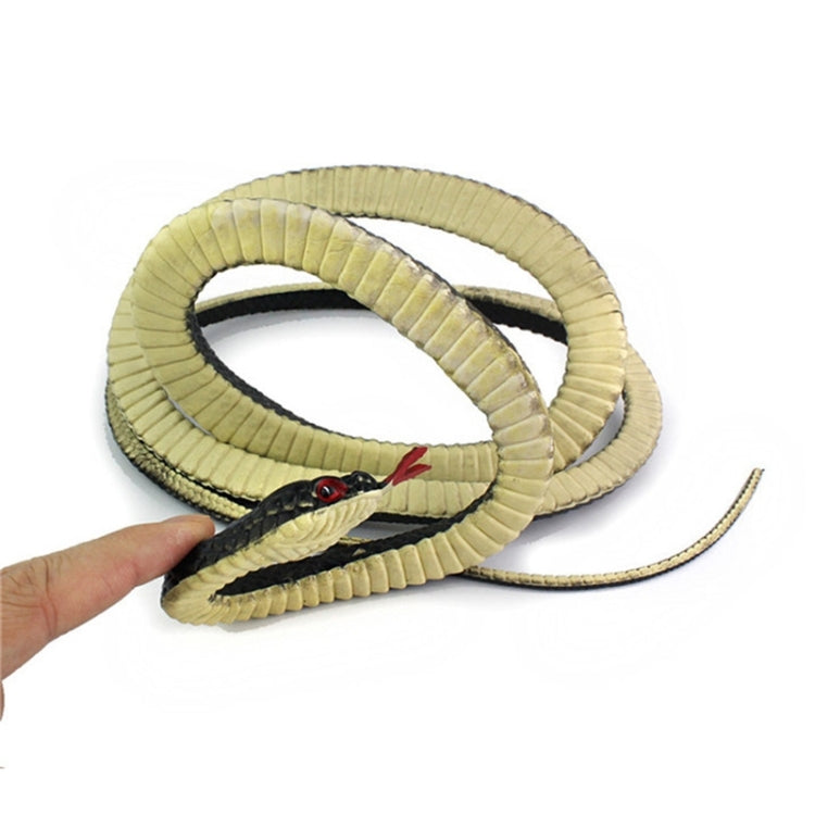 2 PIÈCES Boa Constrictor Jouet Astucieux Blague Simulation Serpent Effrayant, Jaune, Vert, Noir, Marron