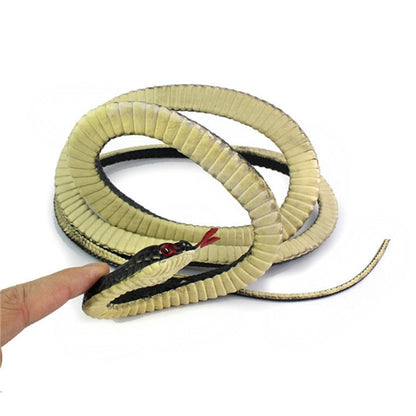 2 PIÈCES Boa Constrictor Jouet Astucieux Blague Simulation Serpent Effrayant, Jaune, Vert, Noir, Marron