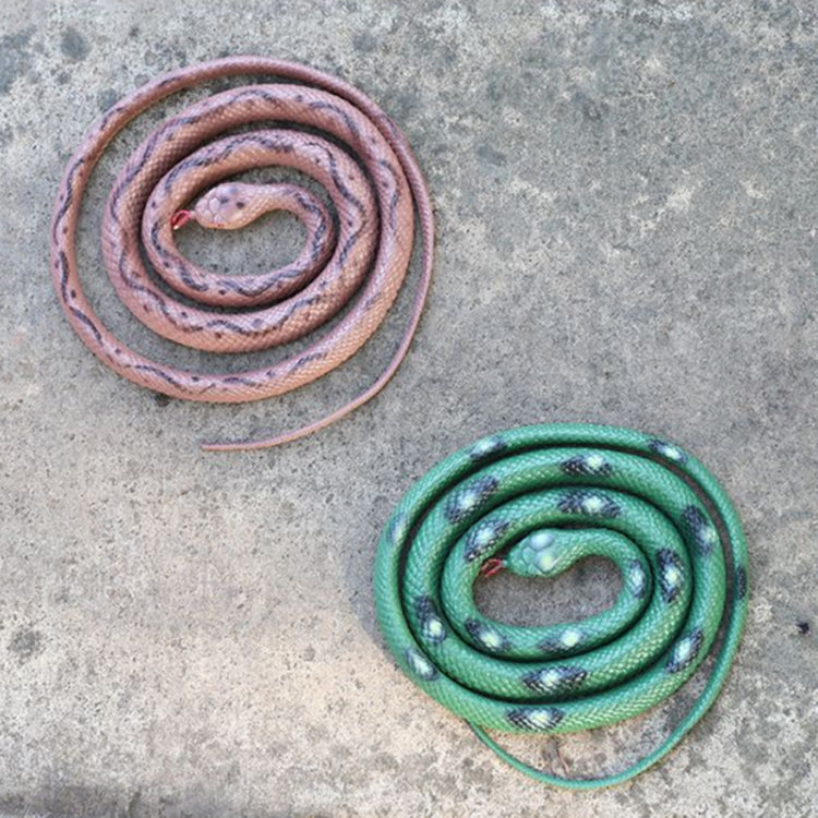 2 PIÈCES Boa Constrictor Jouet Astucieux Blague Simulation Serpent Effrayant, Jaune, Vert, Noir, Marron
