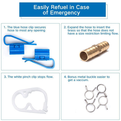 Manual One-Way Valve Oil Pump Fuel Hand Oil Pump Car Fuel Pipe Oil Pump, 3m Oil Pump