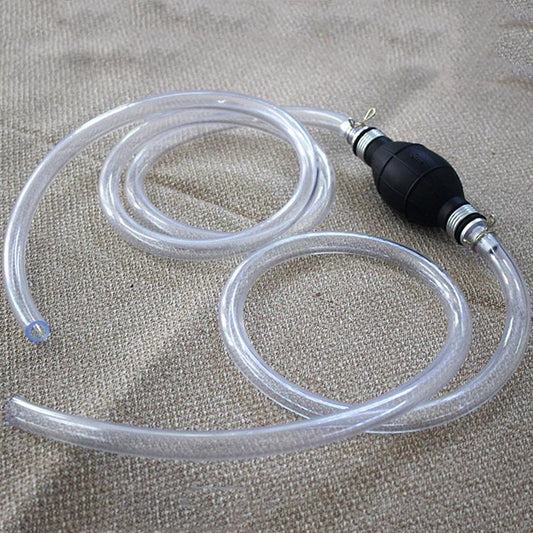 One-Way Valve Manual Oil Pump Oil Pipe Aquarium Water Changer, 15mm Alloy