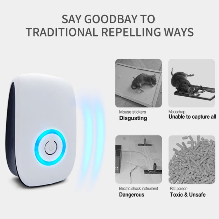 H12 2 PCS Ultrasonic Electronic Mouse Repeller Household Mini Mosquito Repeller