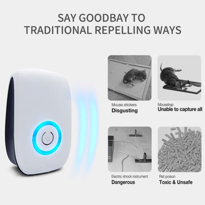 H12 2 PCS Ultrasonic Electronic Mouse Repeller Household Mini Mosquito Repeller