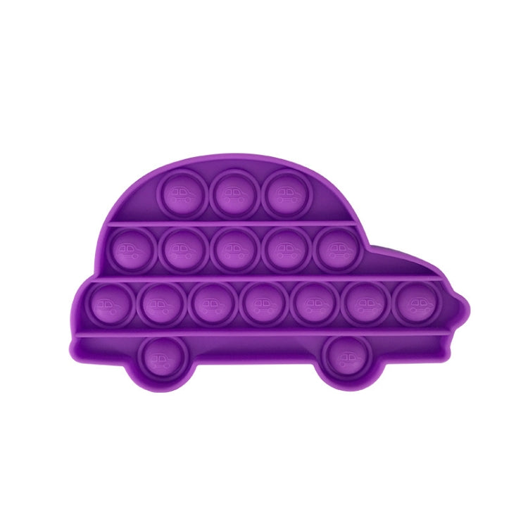 5 PCS Child Mental Arithmetic Desktop Educational Toys Silicone Pressing Board Game, Style:, Car (Pink), Car  (Yellow), Car (Purple)