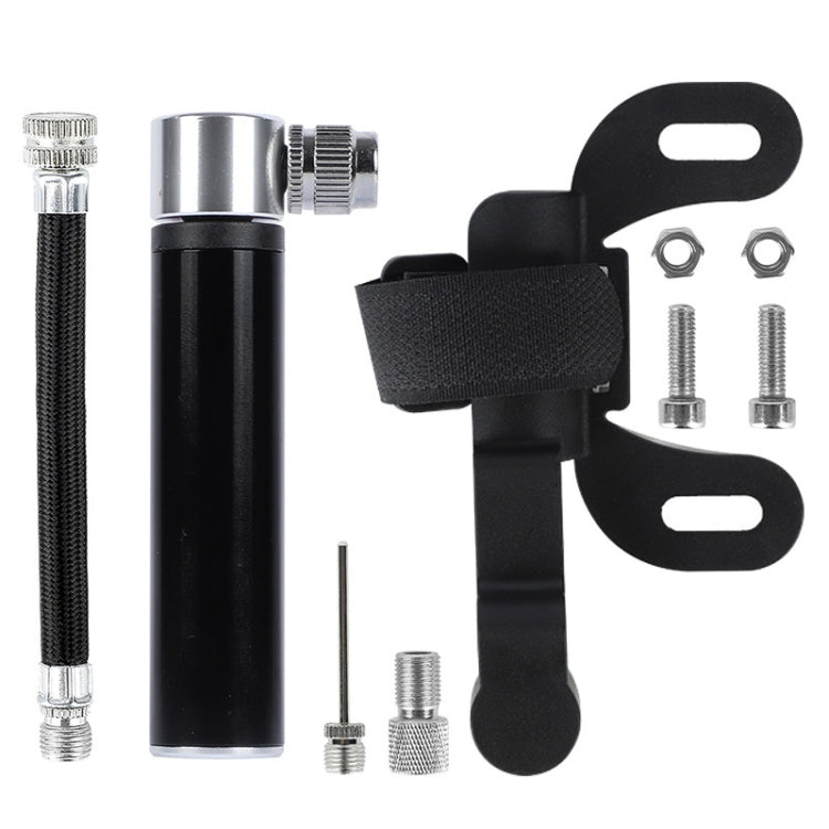 Mini gonfleur haute pression portable pour vélo, basket, football, gonfleur de pression (noir)