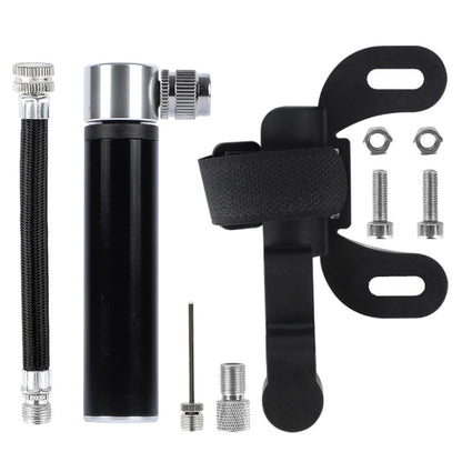 Mini gonfleur haute pression portable pour vélo, basket, football, gonfleur de pression (noir)