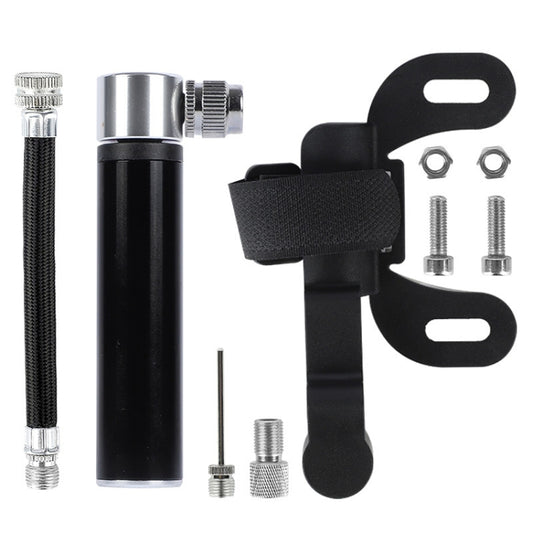 Bicycle Basketball Football Mini Portable High Pressure Inflator, Pressure Inflator(Black)
