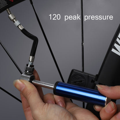 Mini gonfleur haute pression portable pour vélo, basket, football, gonfleur de pression (noir)