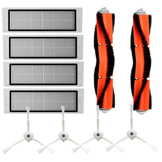 فرشاة تنظيف روبوتية 10 في 1 + فرشاة جانبية + فلتر لأجهزة شاومي