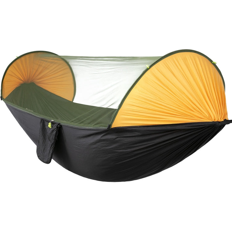 Hamac Moustiquaire Automatique Anti-Retournement à Ouverture Rapide, Camping Extérieur Double Anti-Moustiques, Taille : 290x140cm, Vert 290x140cm, Bleu 290x140cm, Jaune 290x140cm