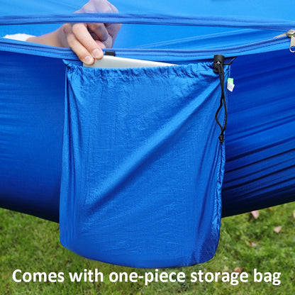 Hamac Moustiquaire Automatique Anti-Retournement à Ouverture Rapide, Camping Extérieur Double Anti-Moustiques, Taille : 290x140cm, Vert 290x140cm, Bleu 290x140cm, Jaune 290x140cm