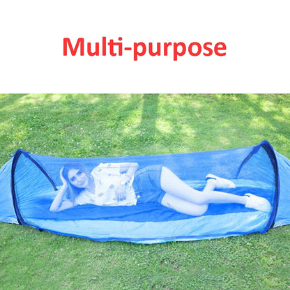 Anti-Rollover Automatic Quick-Opening Mosquito Net Hammock Outdoor Camping Double Anti-Mosquito Hammock, Size: 290x140cm, 290x140cm Yellow, 290x140cm Green, 290x140cm Blue