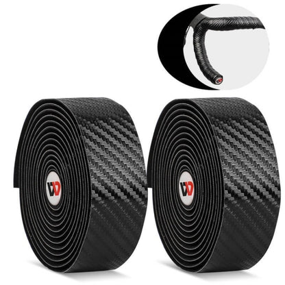 WEST BIKING Bicycle Breathable Non-Slip Handlebar Strap, Black, Yellow, Blue, Red, White, Pink