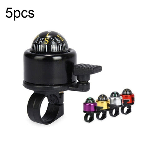 5pcs Bicycle Bell Mountain Bike Compass Aluminum Alloy Bell Riding Equipment Accessories, Random Color Delivery, Bike Compass