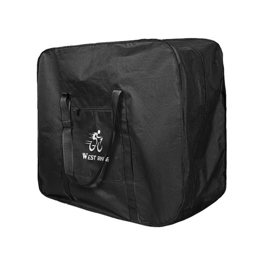 WEST BIKING Sac de vélo pliable Sac de rangement pour vélo, Petit (noir), Petit (vert), Grand (noir), Grand (vert)