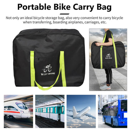 WEST BIKING Folding Bicycle Bag Bicycle Storage Bag, Small （Black）, Small （Green）, Large （Black）, Large （Green）