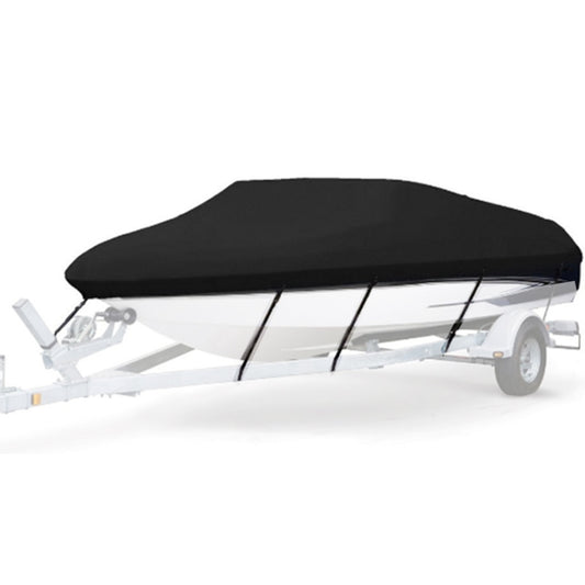 210D Waterproof Boat Cover Speedboat Towed Fishing V-Shaped Boat Cover Rain And Sun Protection Cover, 11-13FT 420x270cm, 14-16FT 530x290cm, 17-19FT 600x310cm, 20-22FT  700x320cm