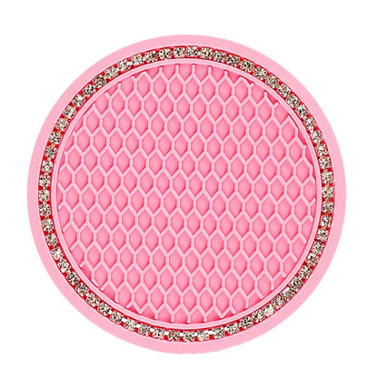 Car Universal Diamond Honeycomb Water Coaster Car Anti-Slip Mat