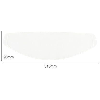 Clear Riding Anti-Fog Film Lens Sticker For K1 K3sv K5 Model Studded Helmet, 31.5x9.8cm