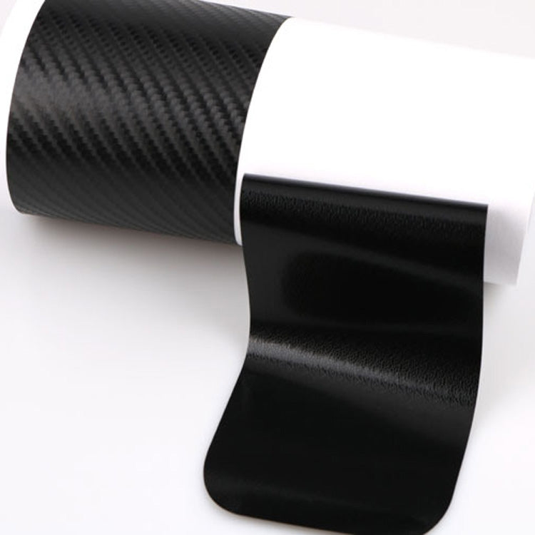 5 jeux de seuils de porte de voiture en fibre de carbone, bande anti-rayures pour portière de voiture, film de protection anti-chocs, 4 pièces/lot noir 3D, 4 pièces/lot noir 4D