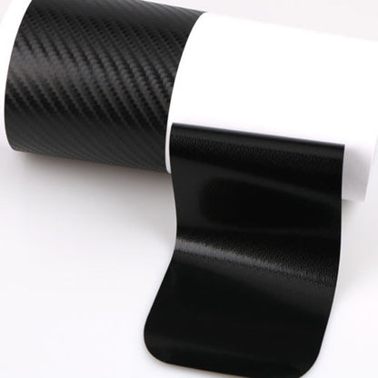 5 jeux de seuils de porte de voiture en fibre de carbone, bande anti-rayures pour portière de voiture, film de protection anti-chocs, 4 pièces/lot noir 3D, 4 pièces/lot noir 4D