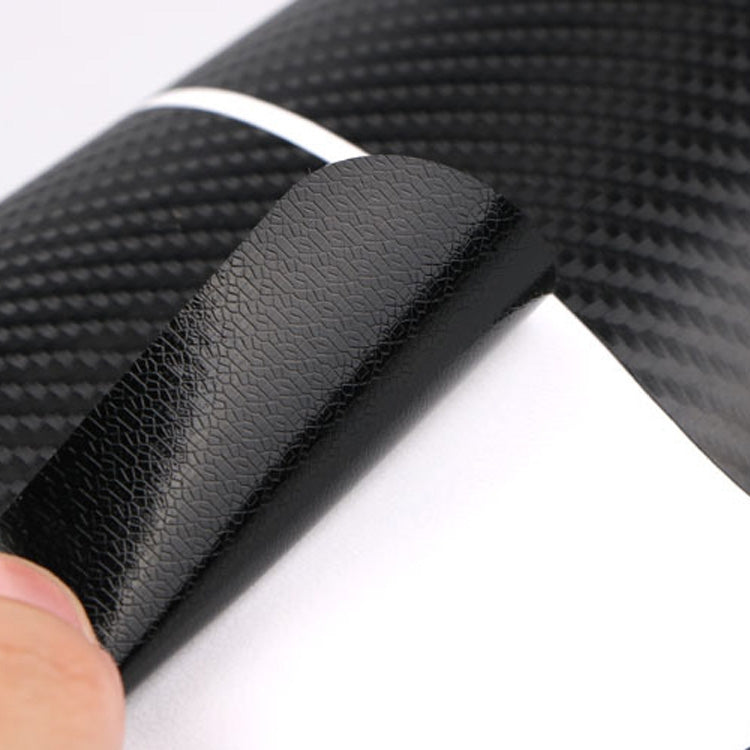 5 jeux de seuils de porte de voiture en fibre de carbone, bande anti-rayures pour portière de voiture, film de protection anti-chocs, 4 pièces/lot noir 3D, 4 pièces/lot noir 4D