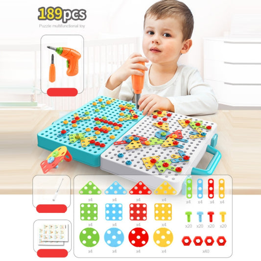 Boîte à outils manuelle de montage pour perceuse électrique pour enfants, style&nbsp;: rabot 2D + perceuse manuelle (188 pièces), rabot 2D + perceuse électrique (189 pièces), rabot 3D + perceuse manuelle (275 pièces), rabot 3D + perceuse électrique (276 pièces), rabot 3D + perceuse électrique (316 pièces)