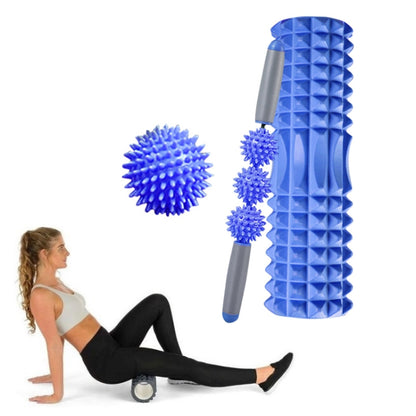 3 in 1 Eva Foam Roller Hollow Muscle Relaxation Roller Yoga Column Set, Length:, 33cm (Blue Crescent), 33cm (Pink Crescent ), 33cm  (Purple Crescent ), 45cm (Pink Crescent), 45cm (Purple Crescent ), 45cm (Blue Crescent), 45cm (Pink Wolf Tooth )        ...