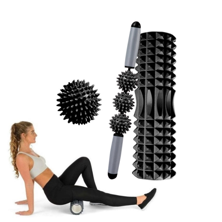 3 in 1 Eva Foam Roller Hollow Muscle Relaxation Roller Yoga Column Set, Length:, 33cm (Blue Crescent), 33cm (Pink Crescent ), 33cm  (Purple Crescent ), 45cm (Pink Crescent), 45cm (Purple Crescent ), 45cm (Blue Crescent), 45cm (Pink Wolf Tooth )        ...