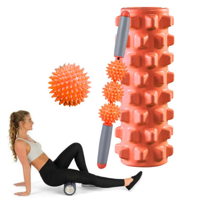 3 in 1 Eva Foam Roller Hollow Muscle Relaxation Roller Yoga Column Set, Length:, 33cm (Blue Crescent), 33cm (Pink Crescent ), 33cm  (Purple Crescent ), 45cm (Pink Crescent), 45cm (Purple Crescent ), 45cm (Blue Crescent), 45cm (Pink Wolf Tooth )        ...