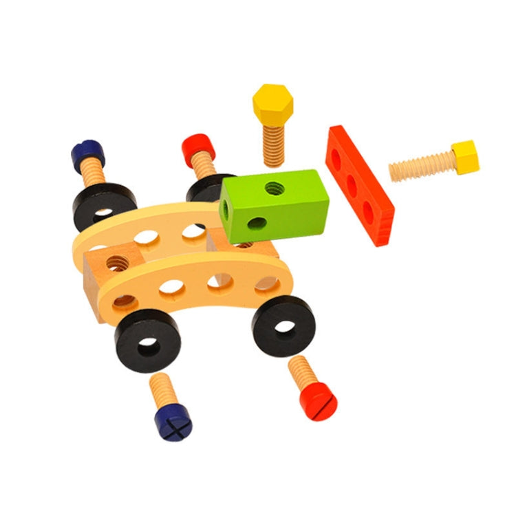 Jouets en bois de simulation DIY pour enfants, boîte à outils de dessin animé, jouets de maison de jeu, jouets éducatifs précoces, jouets de boîte à outils de dessin animé