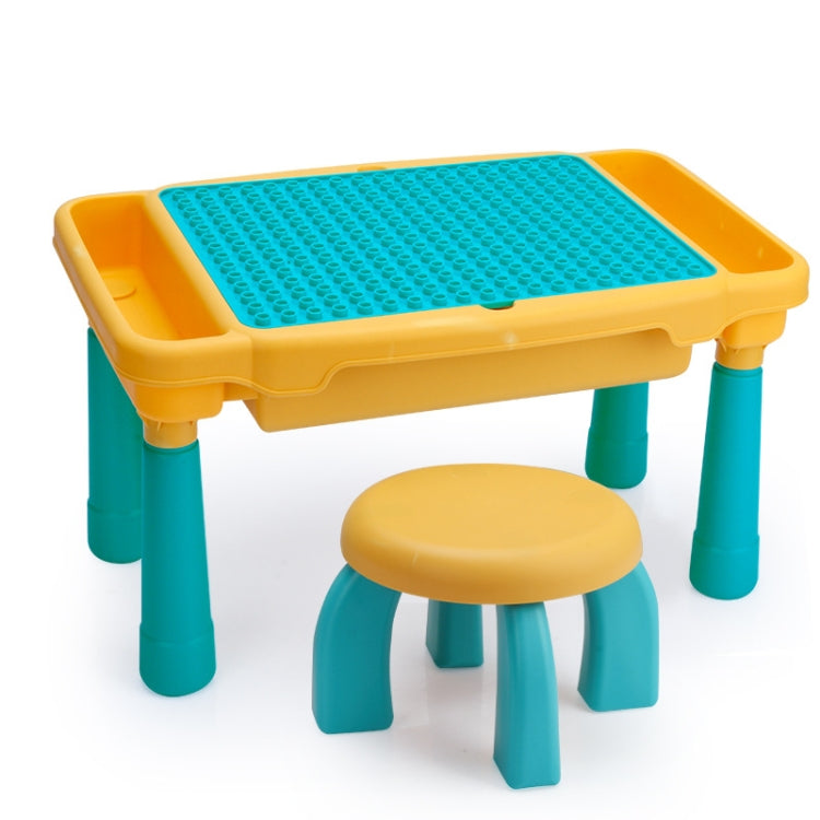 Multifunctional Building Table Learning Toy Puzzle Assembling Toy For Children, Style:, Table + Chair + 101 Blocks, 76 Blocks, 300 Small Blocks, 500 Small Blocks