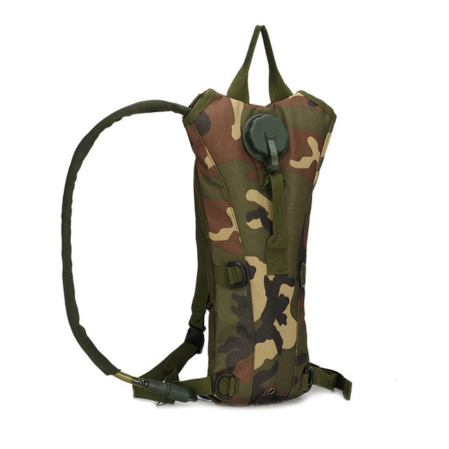 Water Bag Military Tactical Hydration Backpack Outdoor Camping Camelback  Nylon Camel Water Bladder Bag For Cycling, 2.5L, 3L