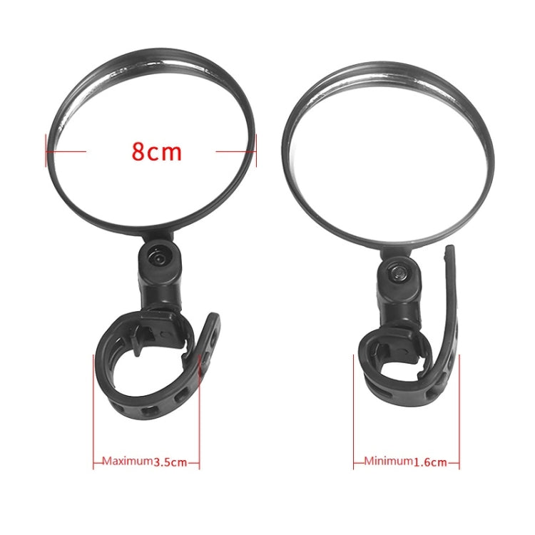 2 rétroviseurs pour trottinette Xiaomi, ronds, ovales