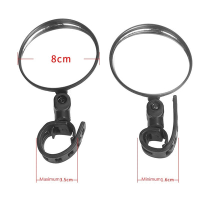 2 rétroviseurs pour trottinette Xiaomi, ronds, ovales