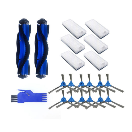 Sweeper Accessories Are Suitable For Eufy RoboVac 11S/30/30C/15C/12/35C, Specification:, Suit, Main Brush, 8 PCS Side Brush, 8 PCS Filter, Main Brush Cover, Primary Filter, Universal Wheel