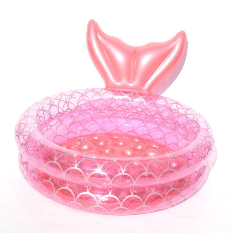 Aufblasbarer Meerjungfrauen-Form-Pool, Zuhause, Kinder, Baby, Rosa, runder Swimmingpool, schwimmendes Luftkissen, 90cm, 120cm, 150cm