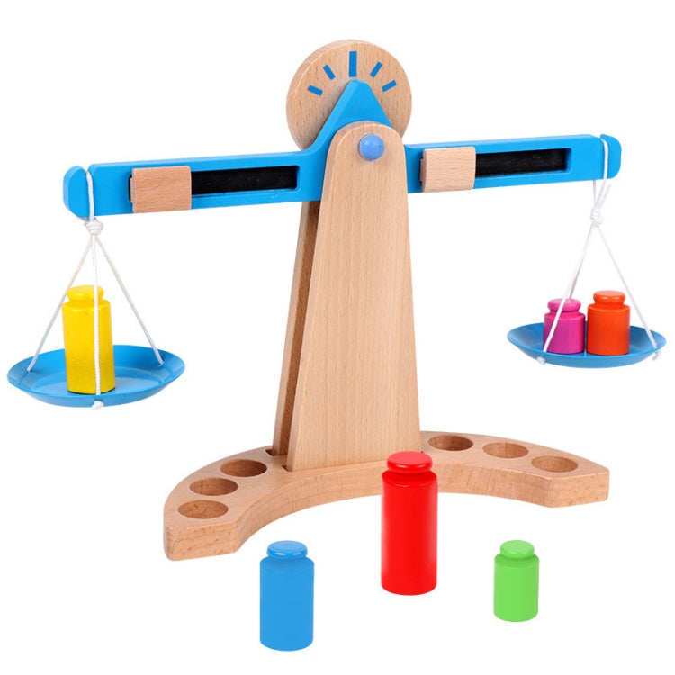 Children Educational Balance Scale Toy Wooden Science And Education Toys, Balance Scale