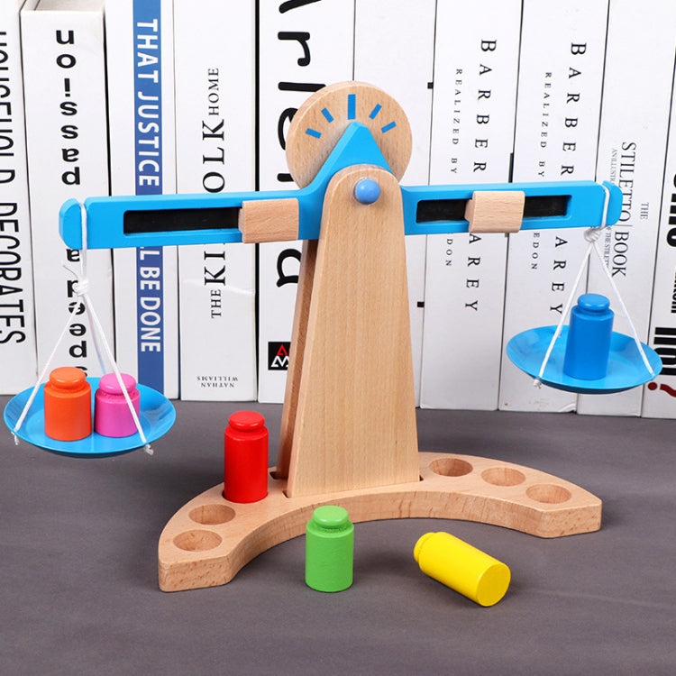 Children Educational Balance Scale Toy Wooden Science And Education Toys, Balance Scale