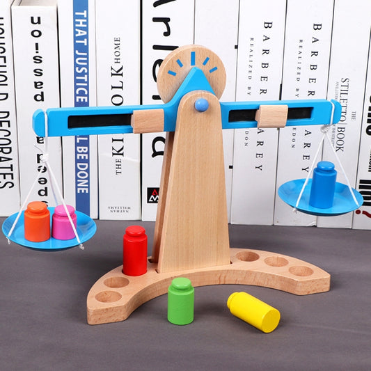 Children Educational Balance Scale Toy Wooden Science And Education Toys, Balance Scale