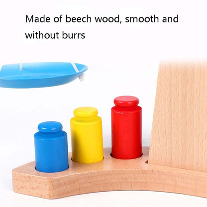 Children Educational Balance Scale Toy Wooden Science And Education Toys, Balance Scale