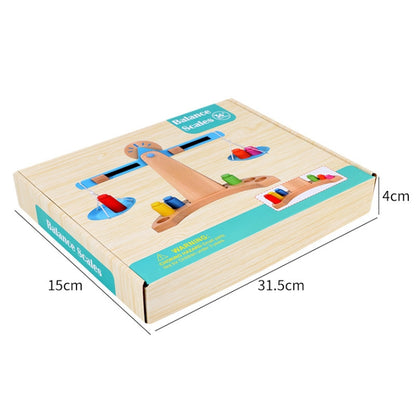 Children Educational Balance Scale Toy Wooden Science And Education Toys, Balance Scale
