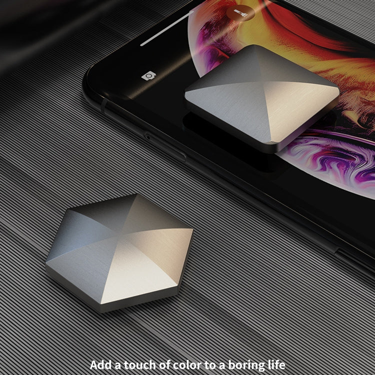 Desktop Kinetic Energy To Vent Stress Relief Fingertip Spinner Toy, Style:, Aluminum Alloy Quadrilateral Silver, Aluminum Alloy Hexagonal Silver, Stainless Steel Quadrilateral Silver, Stainless Steel Hexagon Silver, Aluminum Alloy Quadrilateral Gold   ...