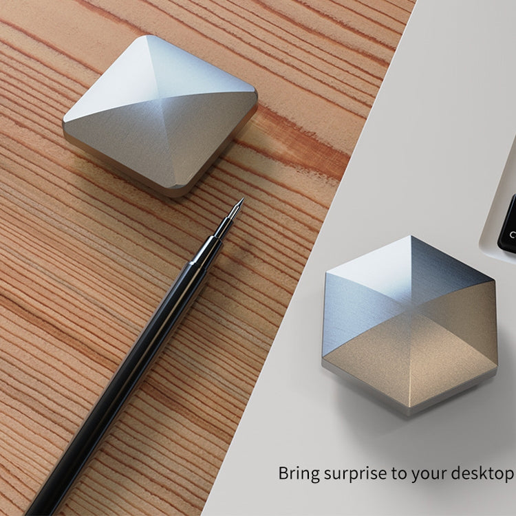 Desktop Kinetic Energy To Vent Stress Relief Fingertip Spinner Toy, Style:, Aluminum Alloy Quadrilateral Silver, Aluminum Alloy Hexagonal Silver, Stainless Steel Quadrilateral Silver, Stainless Steel Hexagon Silver, Aluminum Alloy Quadrilateral Gold   ...