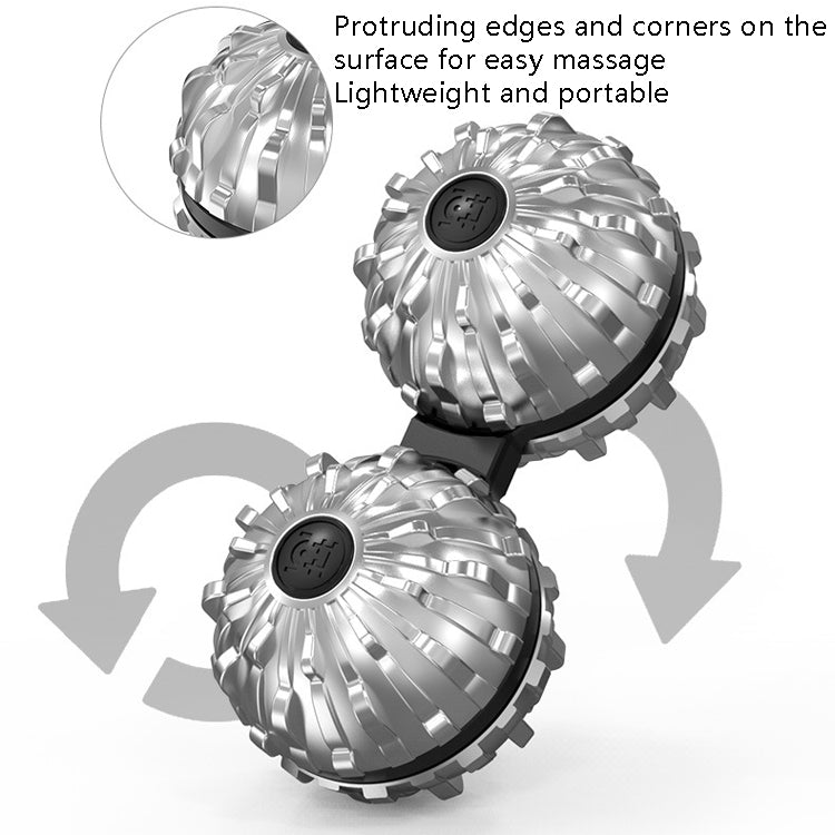 Siamese Massage Ball Fingertip Spinner Toy Decompression Artifact, (Silver), (Black), (Bronze), (Red Copper)