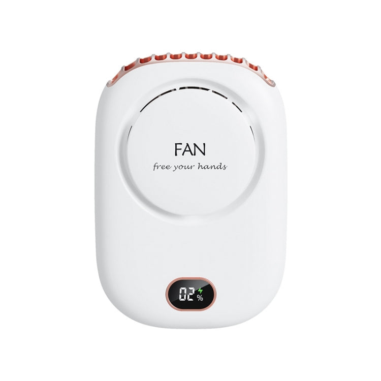 DQ203 Lazy Hanging Neck Fan USB Mini Desktop Large Wind Fan, White, Pink, Green
