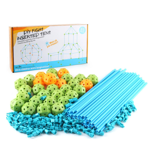 Tente de jeu de construction DIY pour enfants 85 en 1, Maison de jeu DIY, Tente 85 en 1