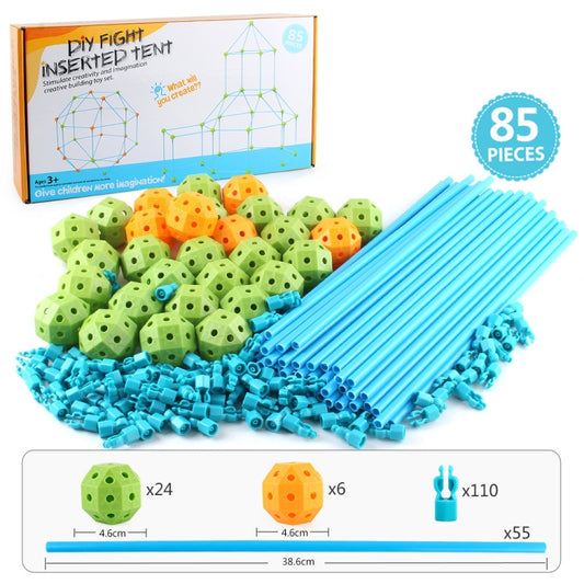 Tente de jeu de construction DIY pour enfants 85 en 1, Maison de jeu DIY, Tente 85 en 1