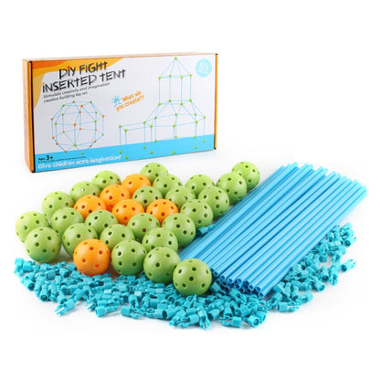 85 in 1 DIY Tent Toy Assembling Play House DIY Children Tent Building Toy, 85 in 1